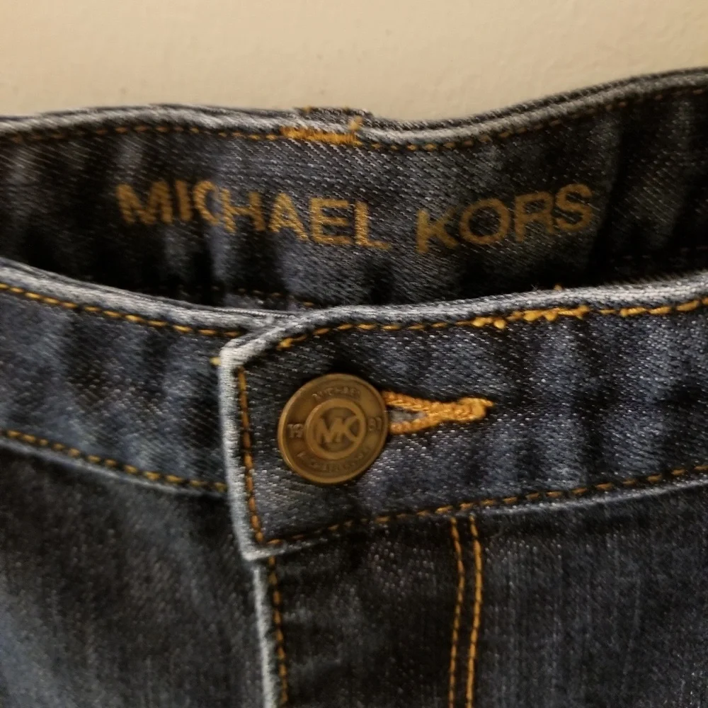 Michael Kors Bootcut Blue Jeans Classic Dark 5 Pocket Sz 6
